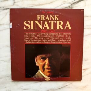 Vintage Frank Sinatra Vinyl, The Young Frank Sinatra 1940 to 1942 Crooner